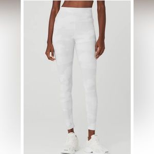 Alo high waist white camo legging